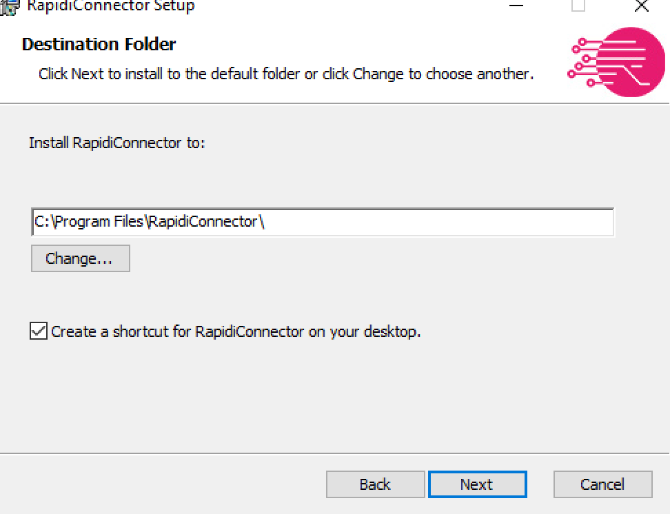 Destination Folder