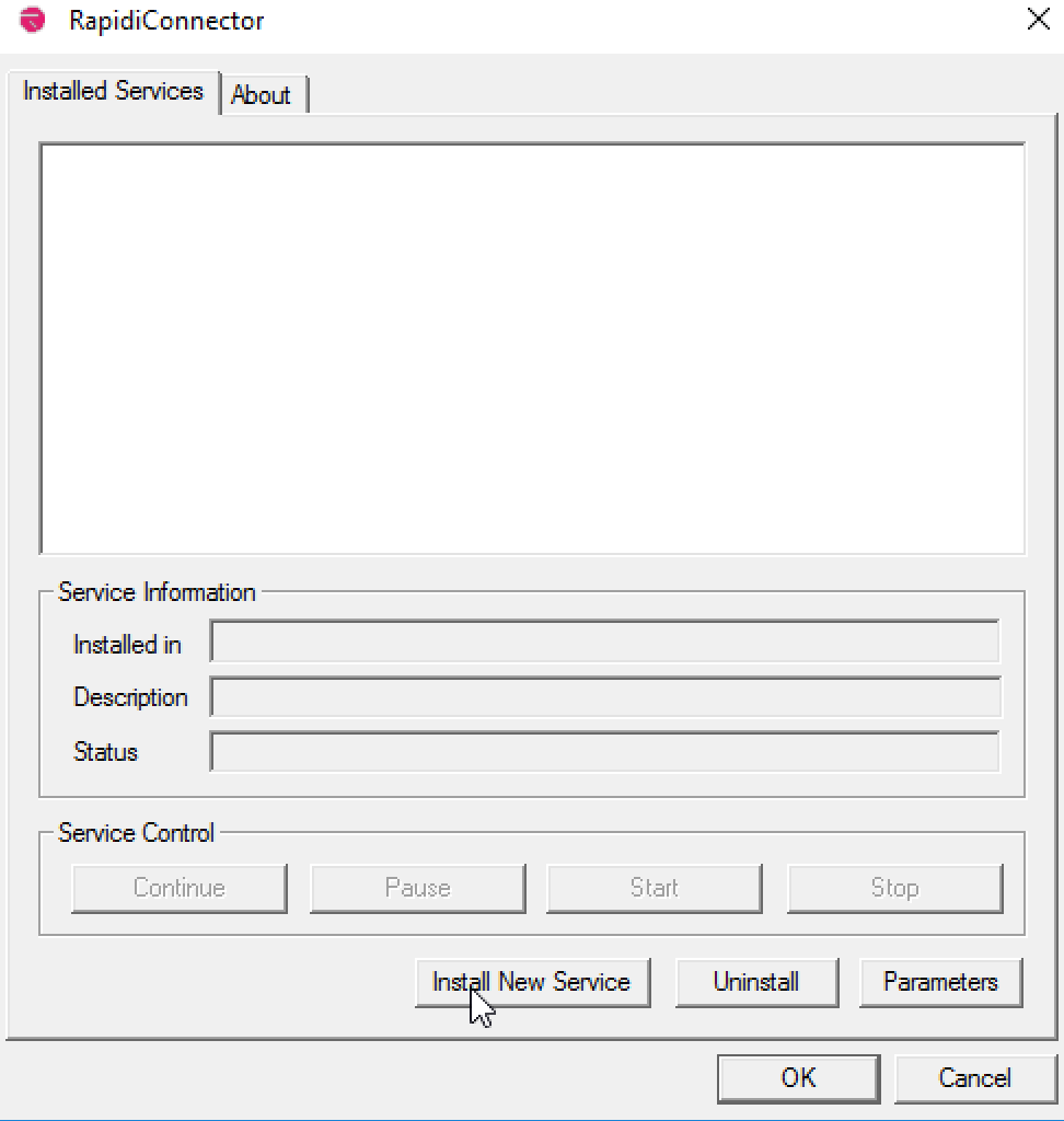 RapidiConnector Window