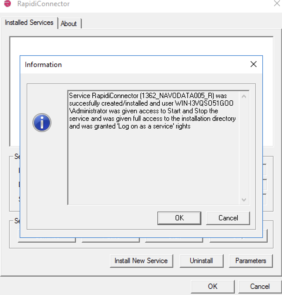 Service installation